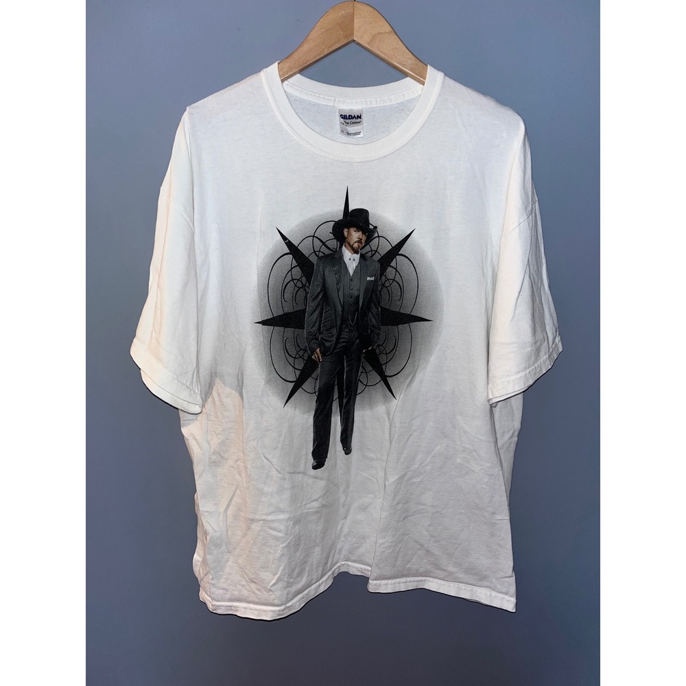 Trace Adkins 2008 Tour T-Shirt Mens XL Gildan White Country‎ Concert Music